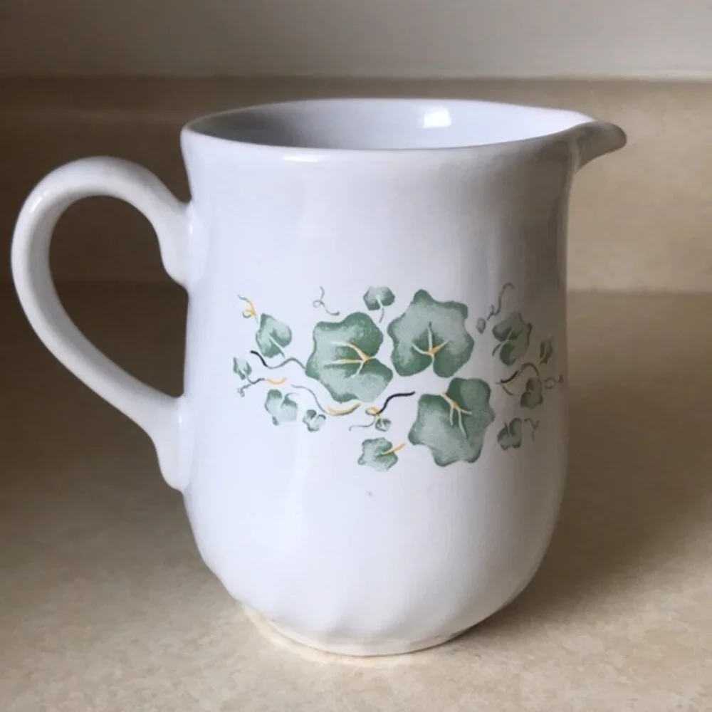 Vintage Corelle Coordinates Callaway Creen Ivy Creamer Pitcher